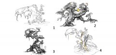《新遮天》植物手绘原画